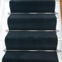 Steps Plain -  charcoal - woven axminster stair runner