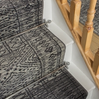Woven wilton grey Masaii runner