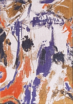 Recyclable Louis de Poortere Fresque rug - 9342 Purple Game