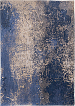  Recyclable PET Jacquard Rug - Mad Men Cracks - Abyss Blue